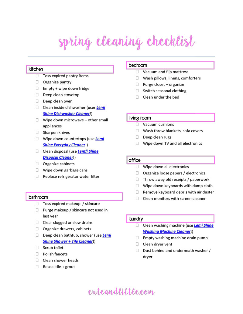The Best Cleaning Products for Your Spring Cleaning Checklist with Lemi Shine by Dallas lifestyle blogger Kileen of cute & little